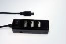 Zusammengebauter USB Hub mit Micro USB Kabel